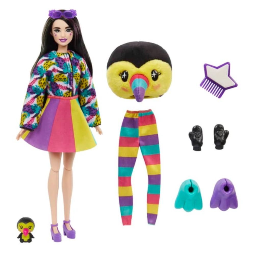 Barbie Cutie Reveal 10 Surprises Pet Inside Tucan 3+