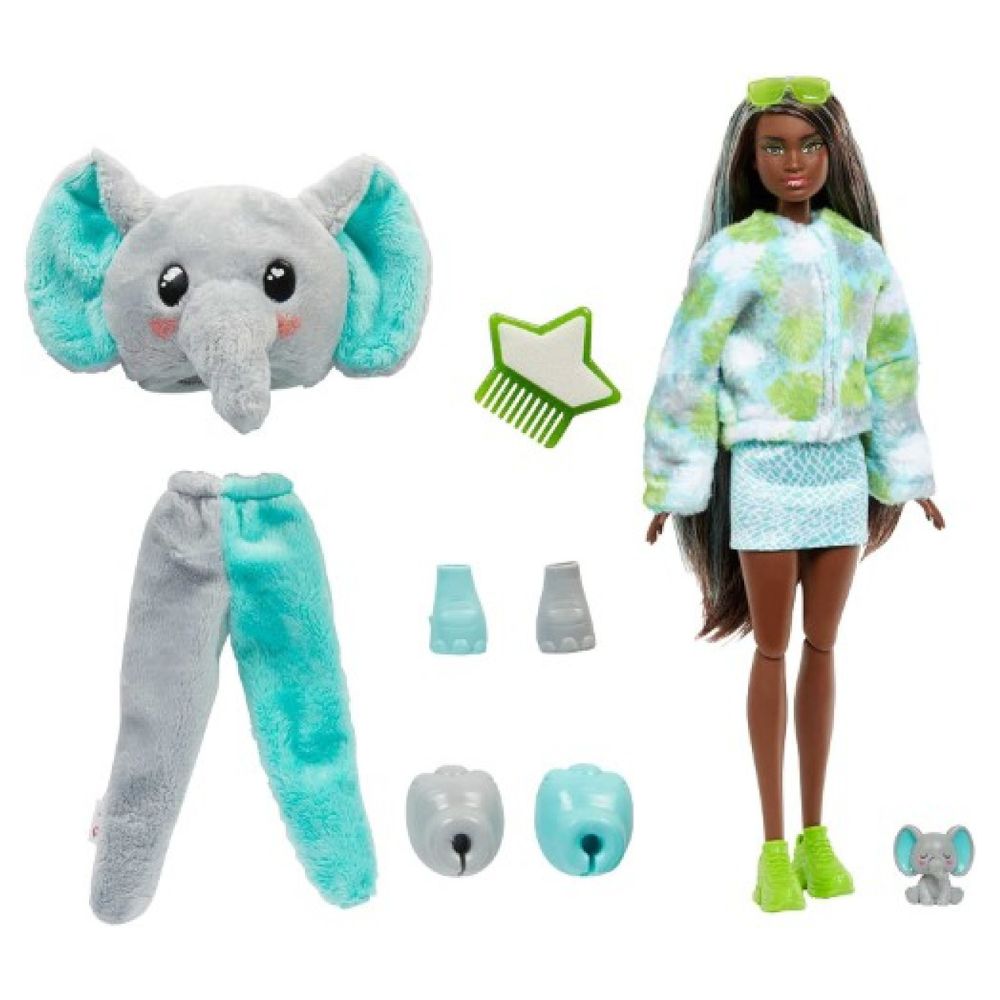 Barbie Cutie Reveal 10 Surprises Pet Inside Elefante 3+