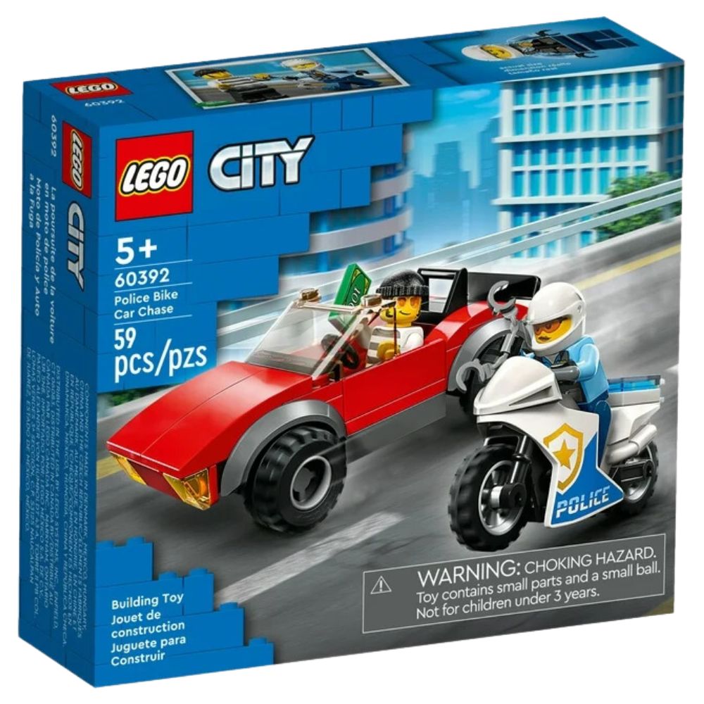 Lego City Police Bike Car Cheese 59 Piezas