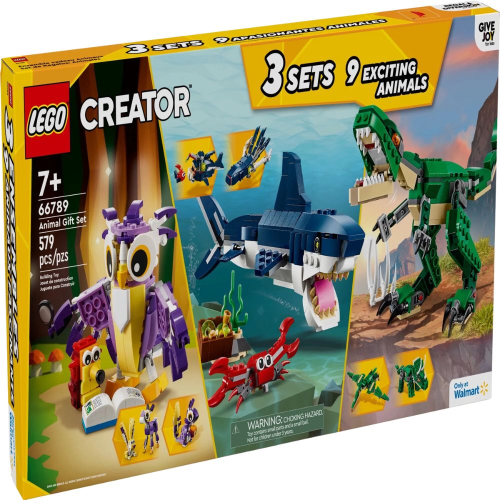 Lego Creator 3 Sets Diferentes Animal Gift 9 Exciting Animals 579 Piezas