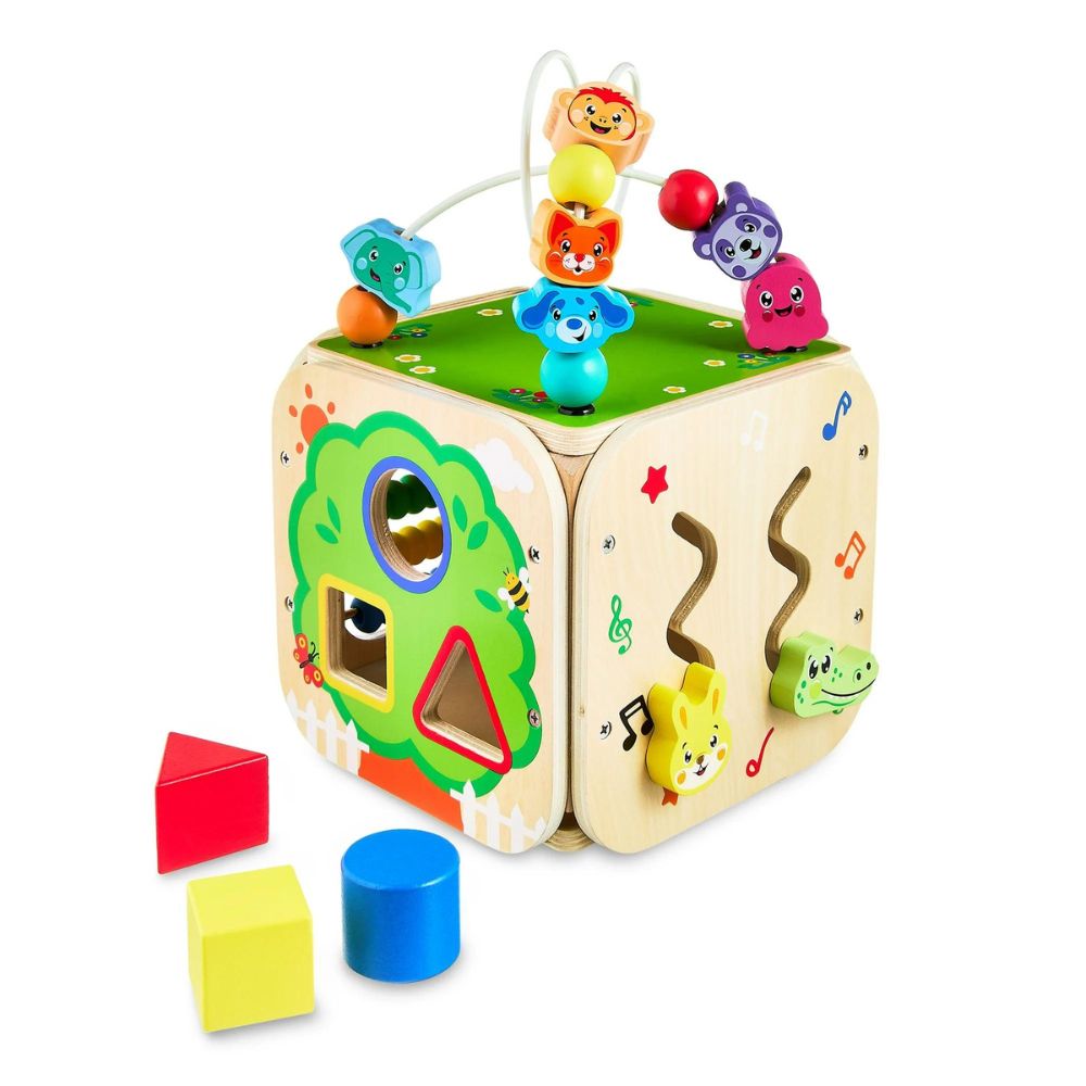 Spark Create Imagine Wooden Activity Cube 5 Pieces