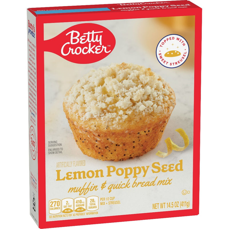 Mezcla para Muffin Betty Crocker Lemon Poppy Seed 411 gr