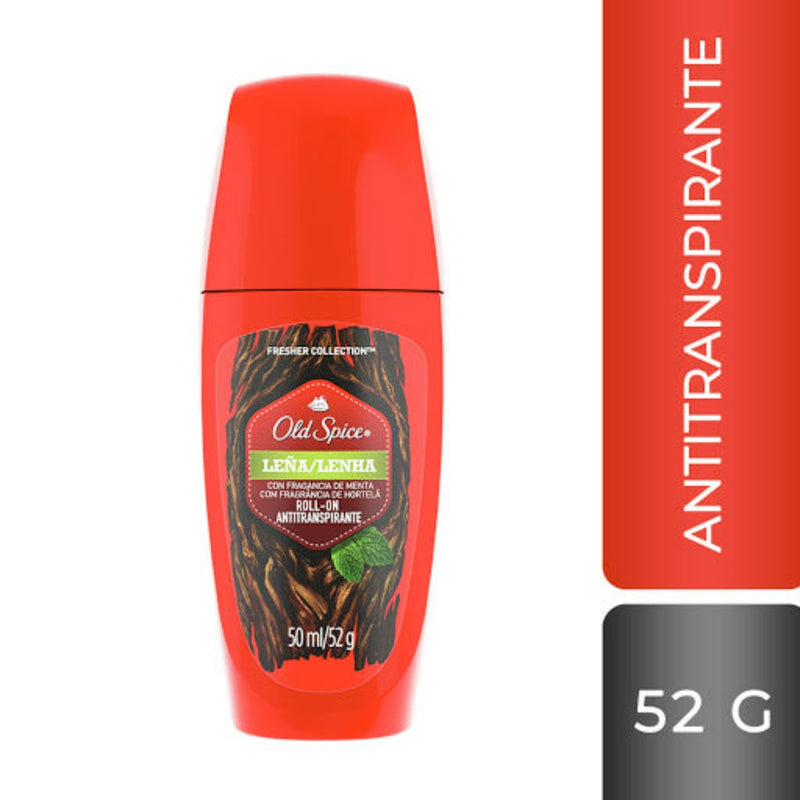 Desodorante Old Spice Roll-On Leña Caballero 52gr