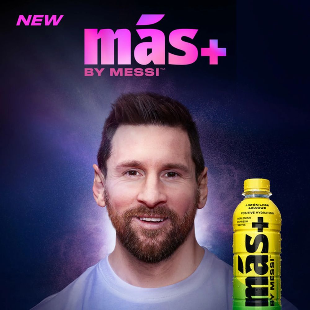 Mas + By Messi Limon Lime League 12 Botellas x 500ml