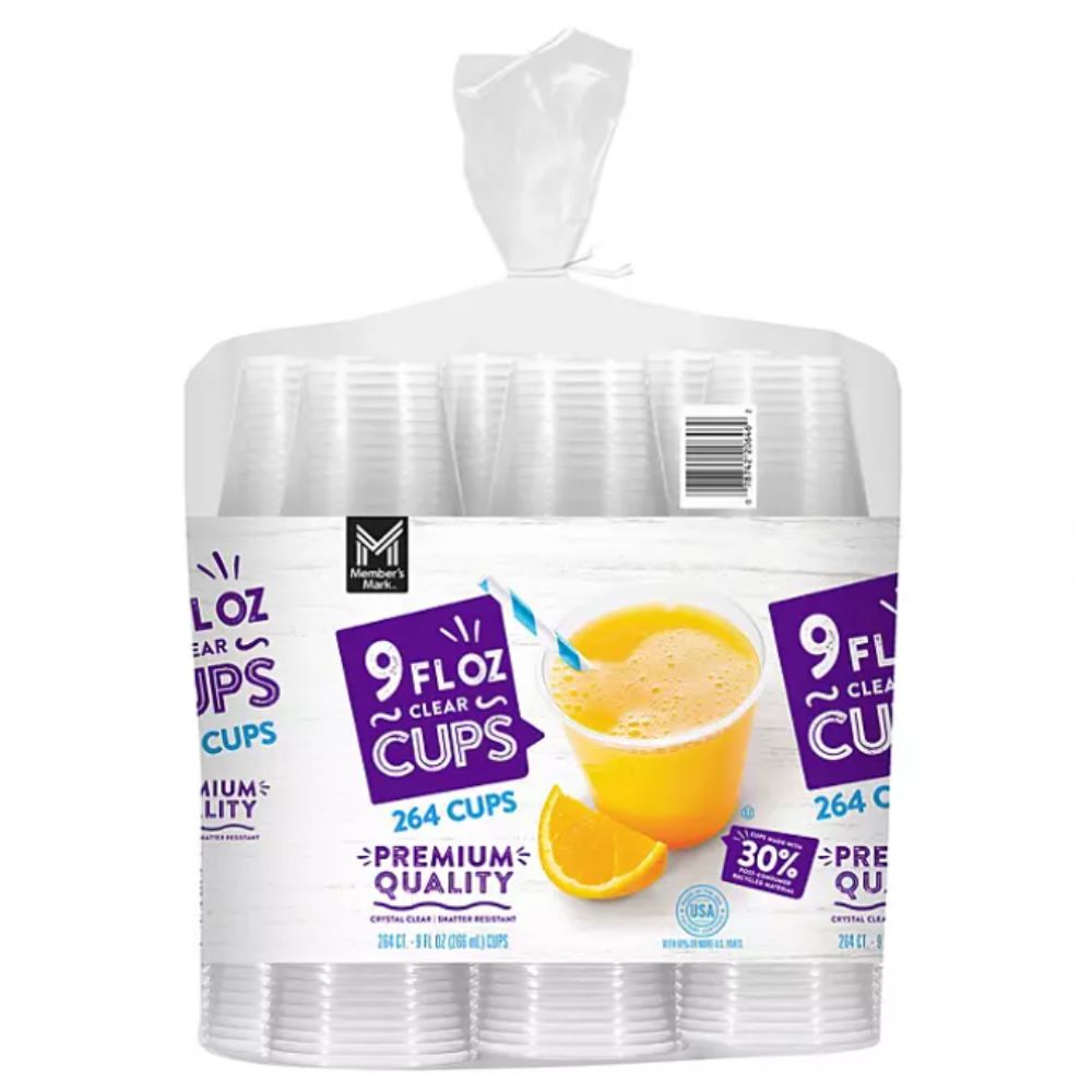 Member's Mark 9 Fl oz Clear 264 Cups