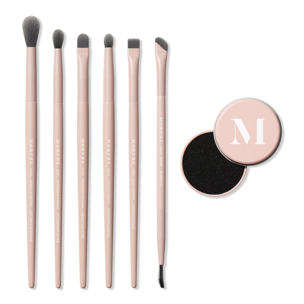 Morphe Eye Shaping Essentials Bamboo & Charcoal-Infused Eye Brush Set