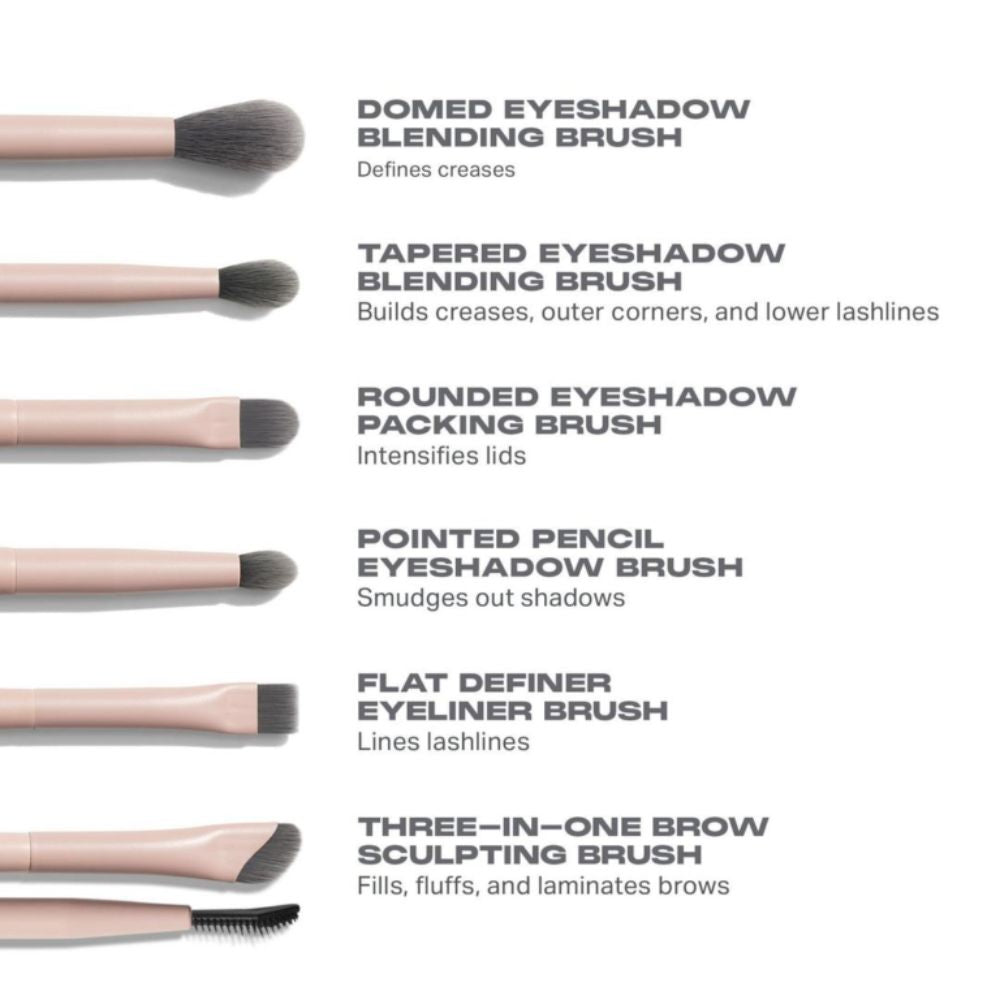 Morphe Eye Shaping Essentials Bamboo & Charcoal-Infused Eye Brush Set