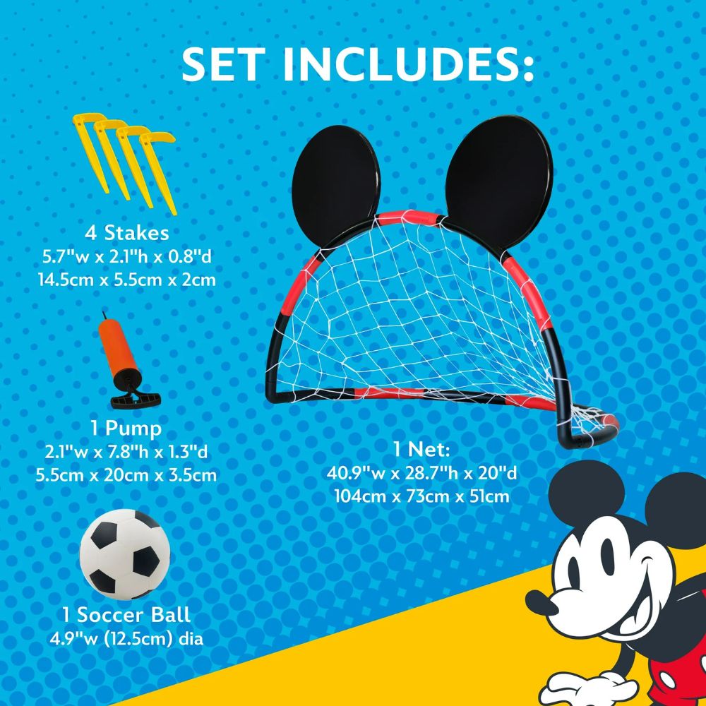 Disney Mickey Soccer Goal Set 7 Pieces