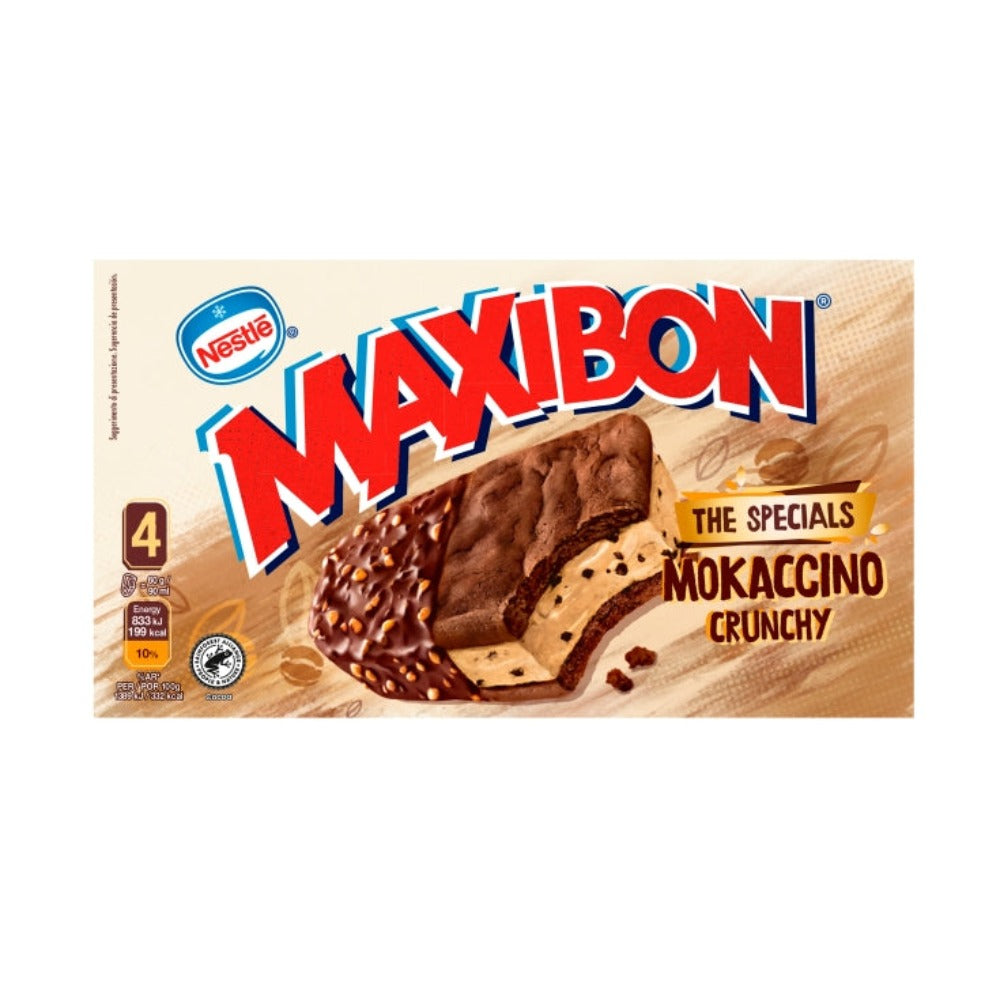 Helados Maxibon 4 Pack The Specials Mokaccino Crunchy