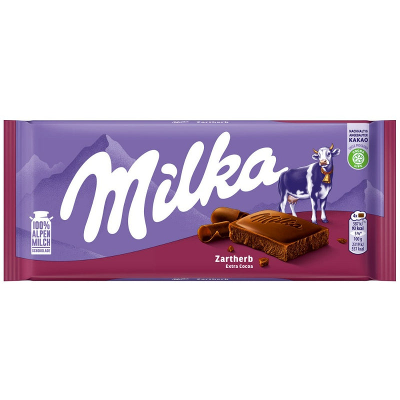 Chocolate Dark Milka Zartherb Extra Cocoa 100gr