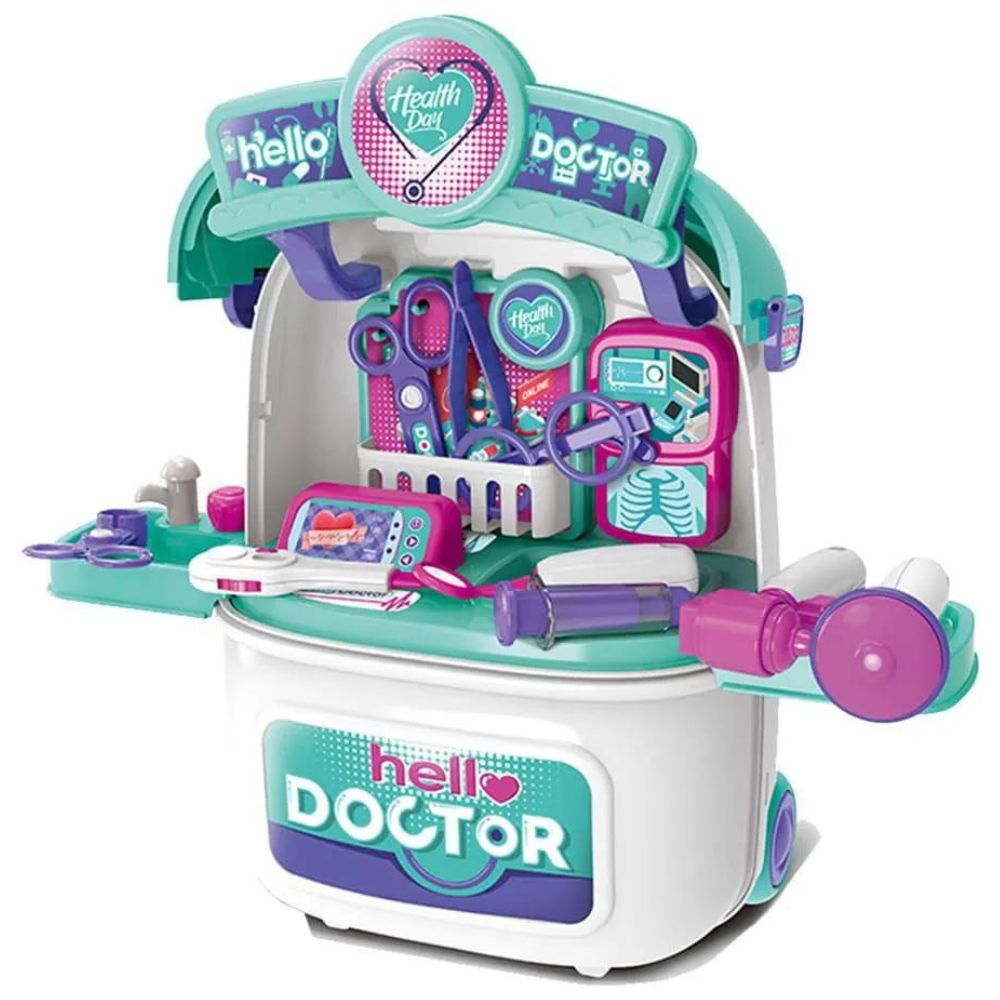 Hello Doctor Play Set 2 in 1 con Maleta Transportadora 3+