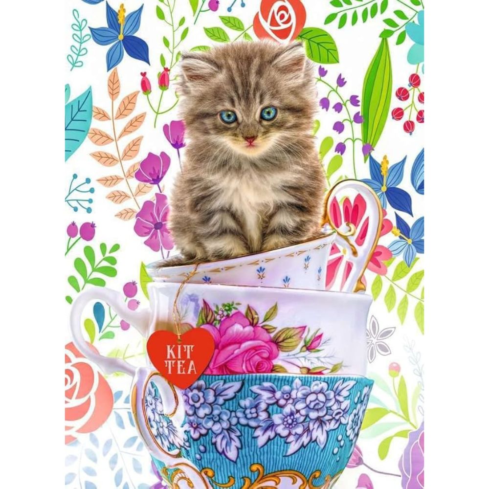 Ravensburger Rompecabezas Kitten in a Cup 500 Piezas