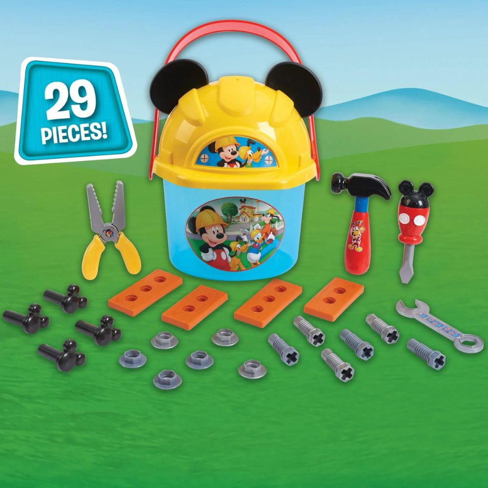 Disney Junior Mickey Handy Helper Tool Bucket 29 Pieces