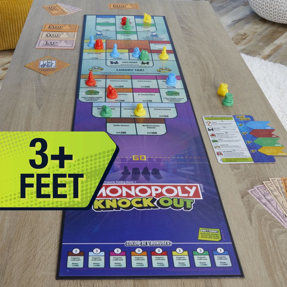 Monopoly KnockOut 2 a 8 Jugadores 20 Min 8+