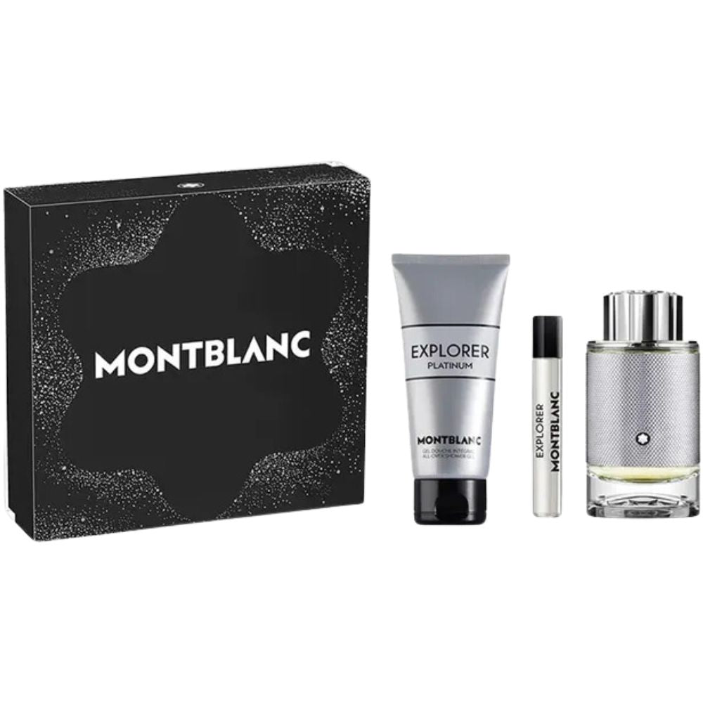 Mont Blanc Explorer Ultra Blue Set Eau De Parfum 100ml + 7.5ml + Gel Douche Integral 100ml