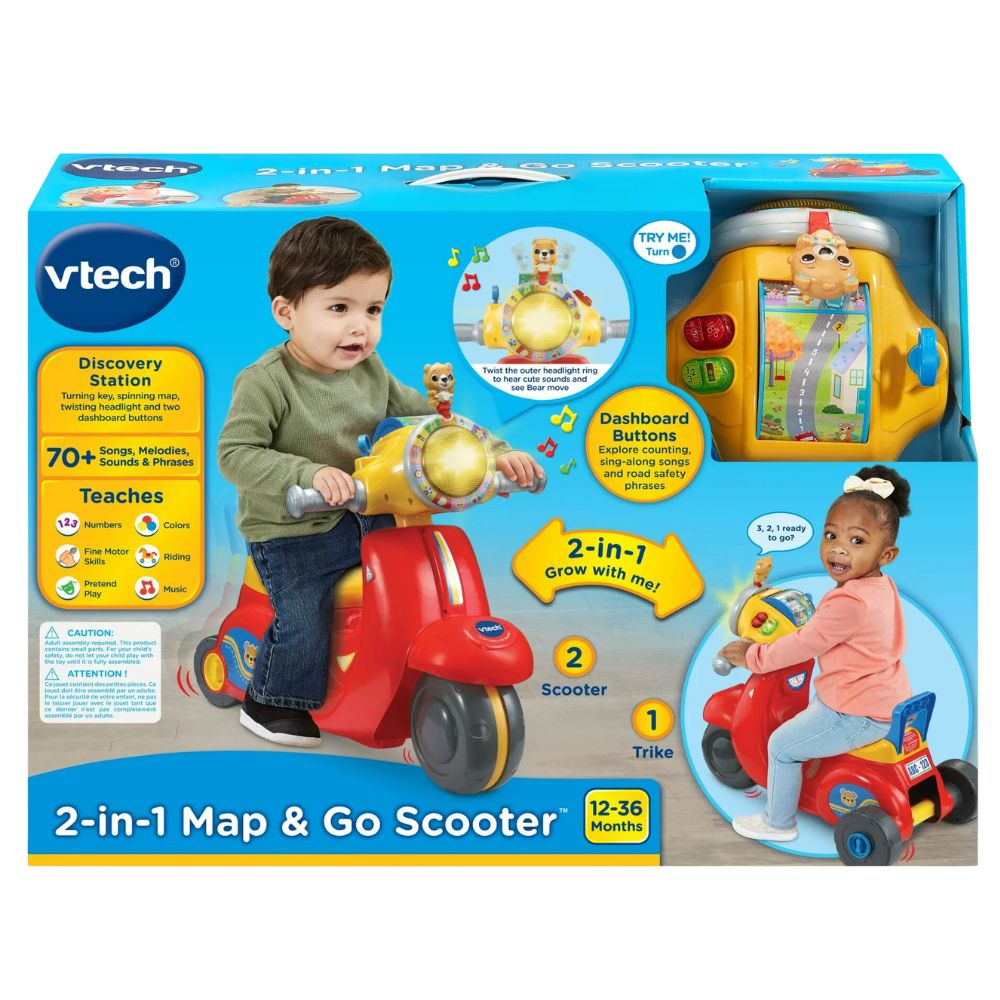 Vtech 2-in-1 Map & Go Scooter