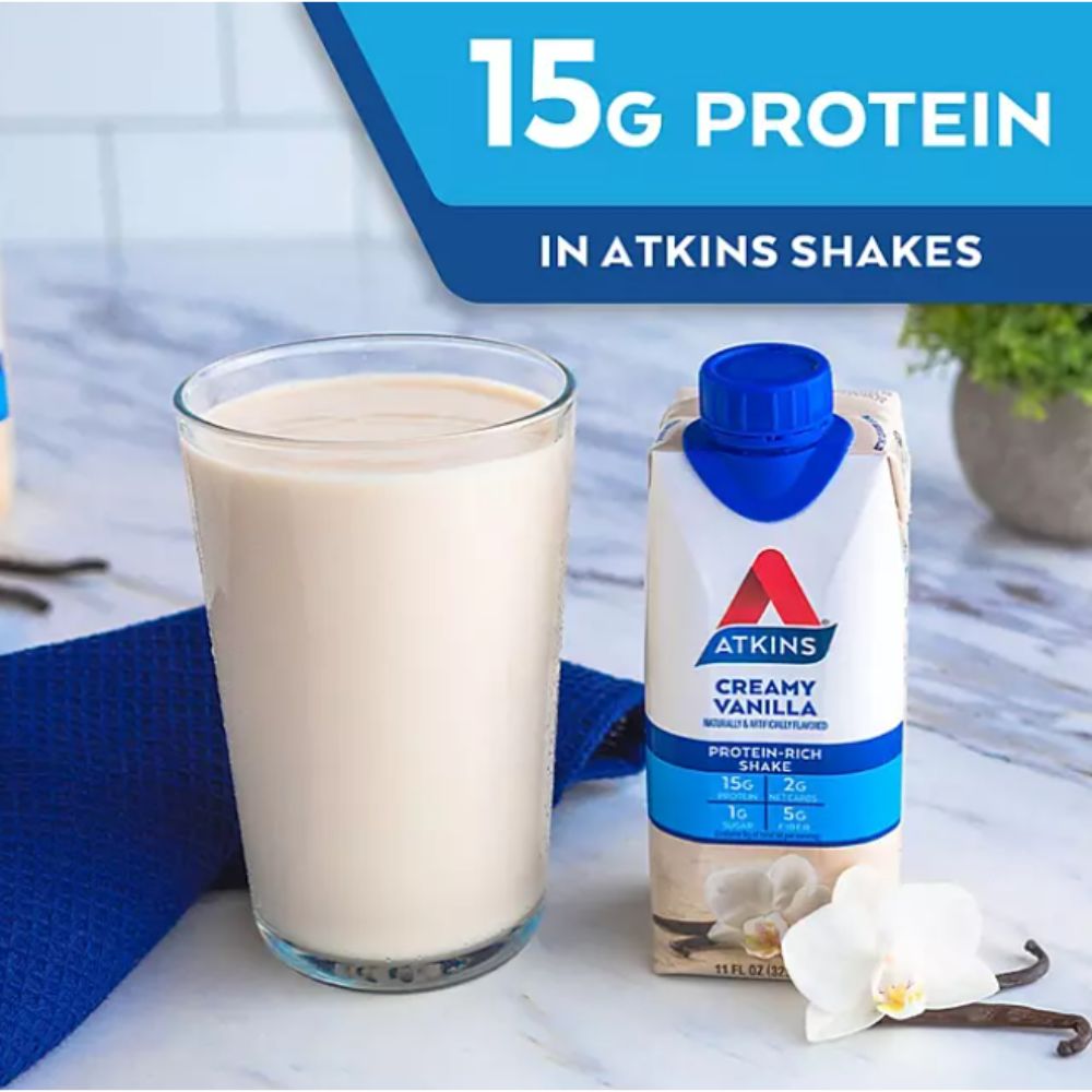 Bebida Atkins 15 Und Helps Burn Fat Creamy Vanilla 4.88L