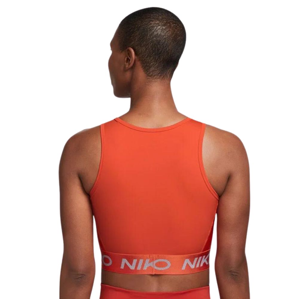 Nike Top Dri Fit Crop Tank Shine Deportivo para Damas