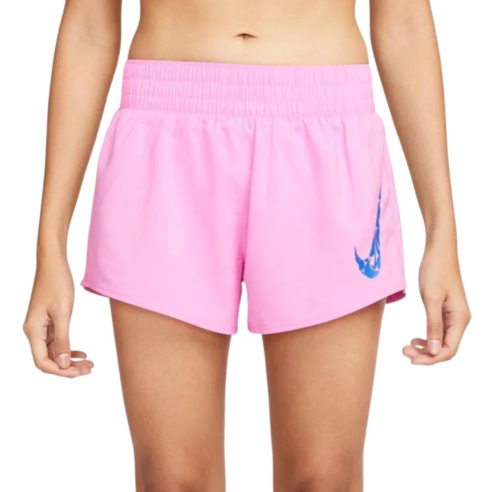 Nike Short Running One Swoosh Dri Fit Medio Para Damas