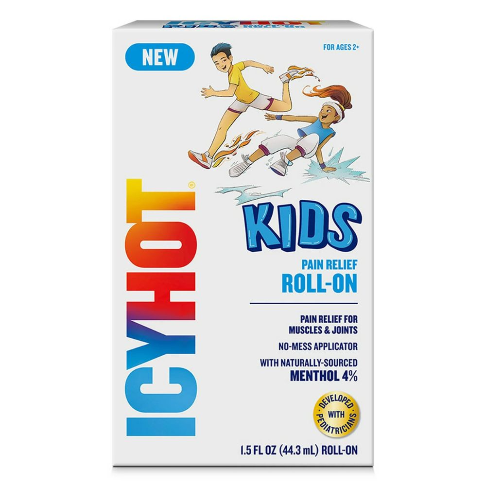 IcyHot Kids Pain Relief Roll-on Menthol 4% 44.3ml