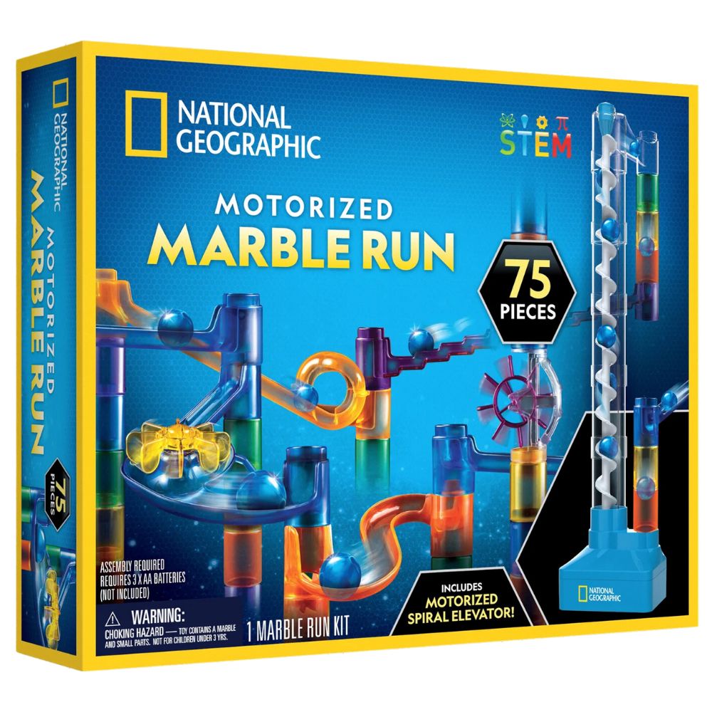 National Geographic Kit Motorized Marble Run 75 Piezas