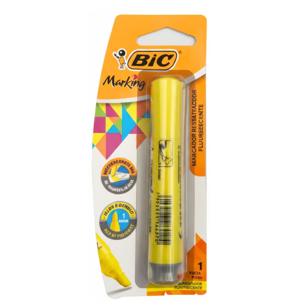 Resaltador Amarillo Bic 1 Und