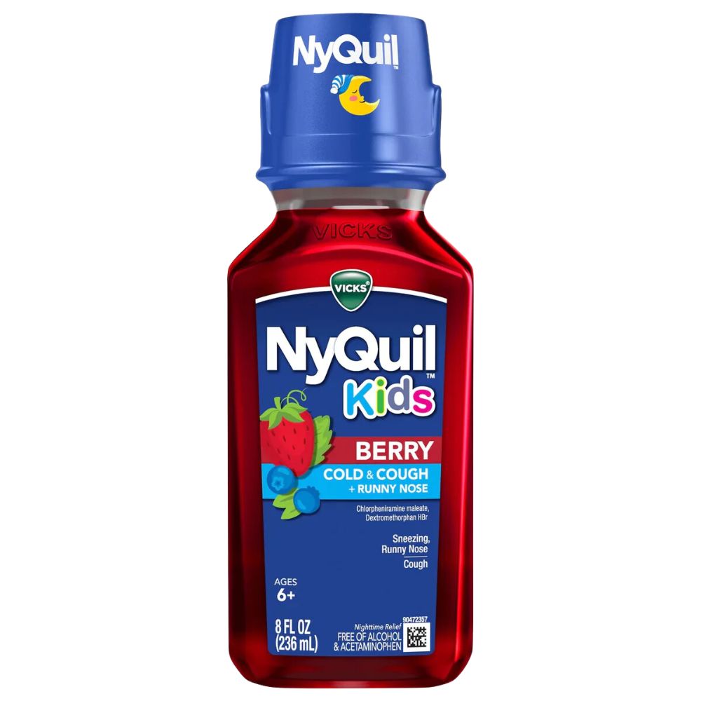 Vicks NyQuil Kids Berry Cold Cough Mucus 6+ 236ml