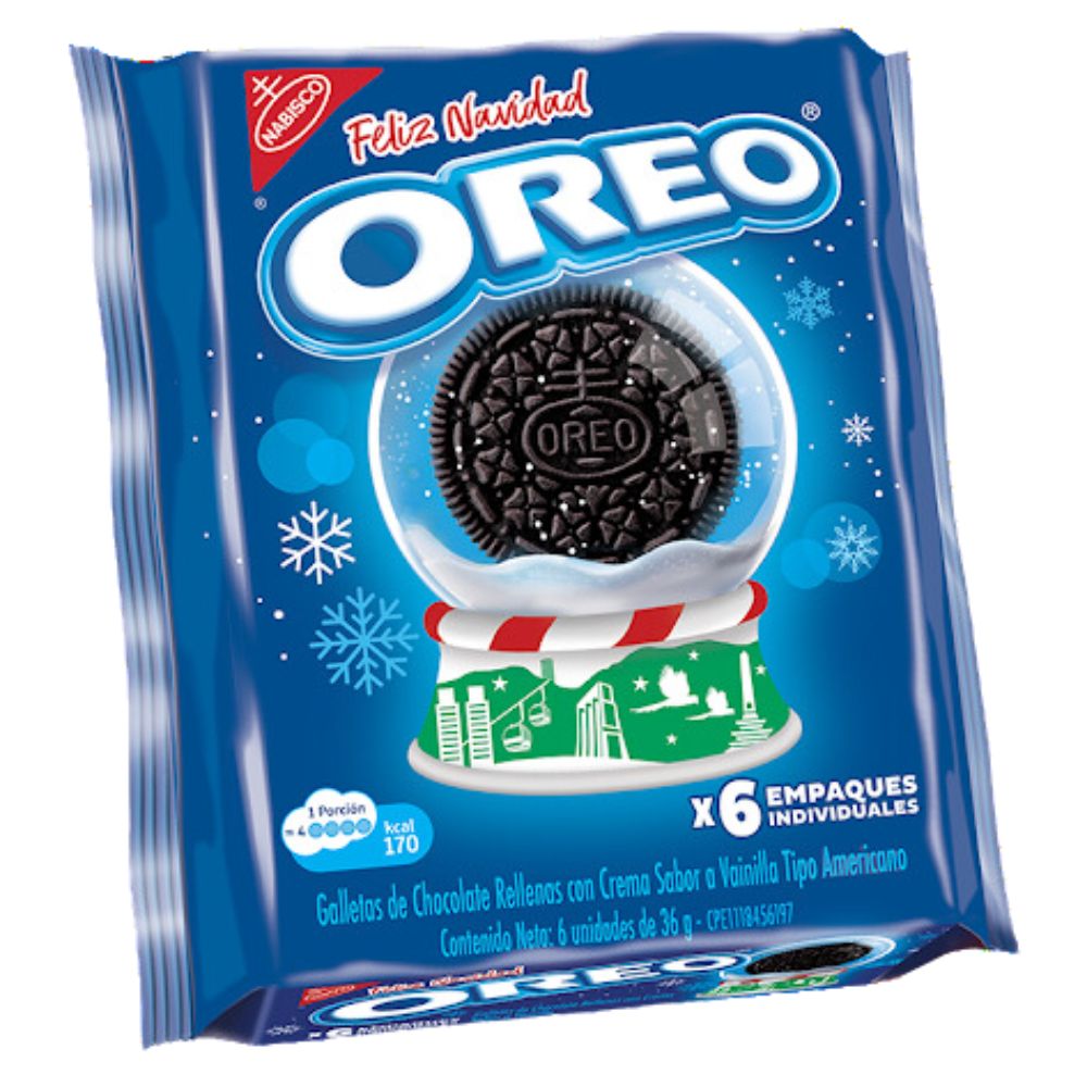 Oreo Galleta Navidad Americana 36gr x 6 und