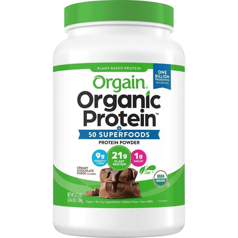 Proteina Organica Orgain Protein Sabor a Creamy Chocolate Fudge 1.2Kg