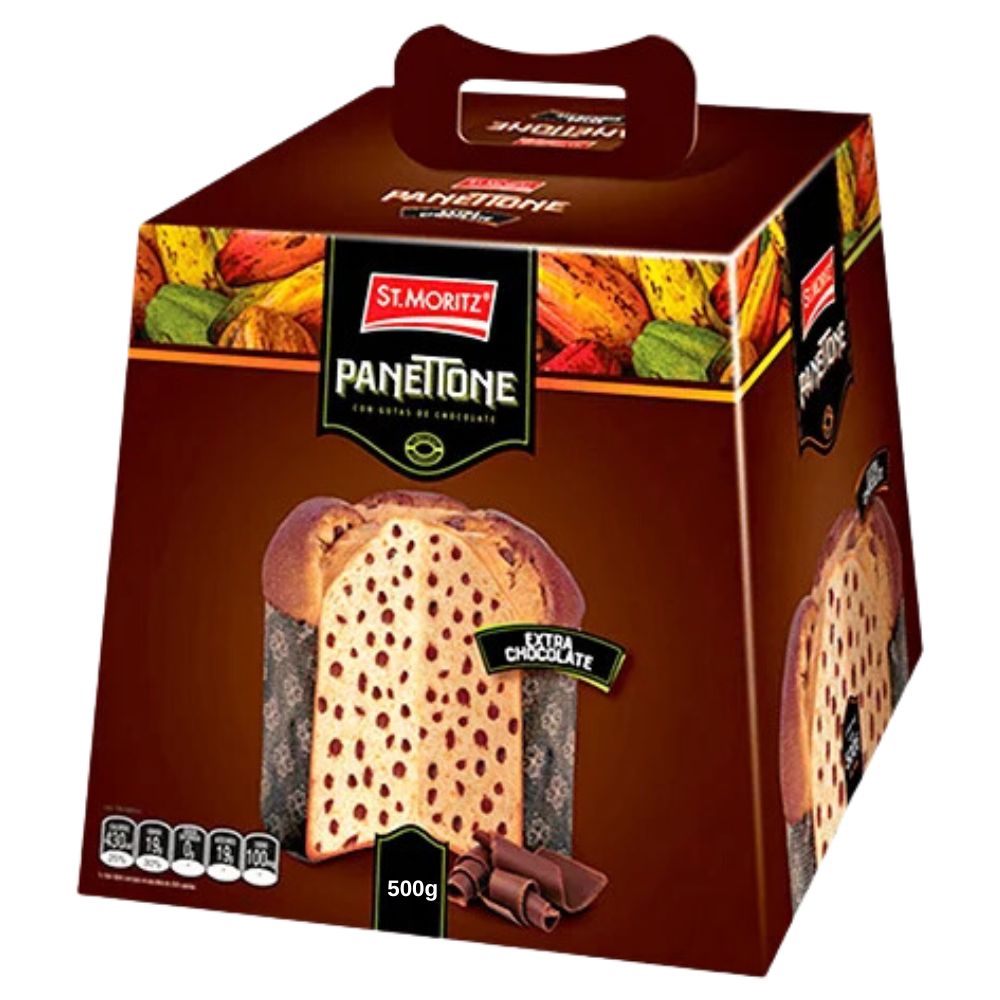 St. Moritz Panettone con Gotas de Chocolate 500gr