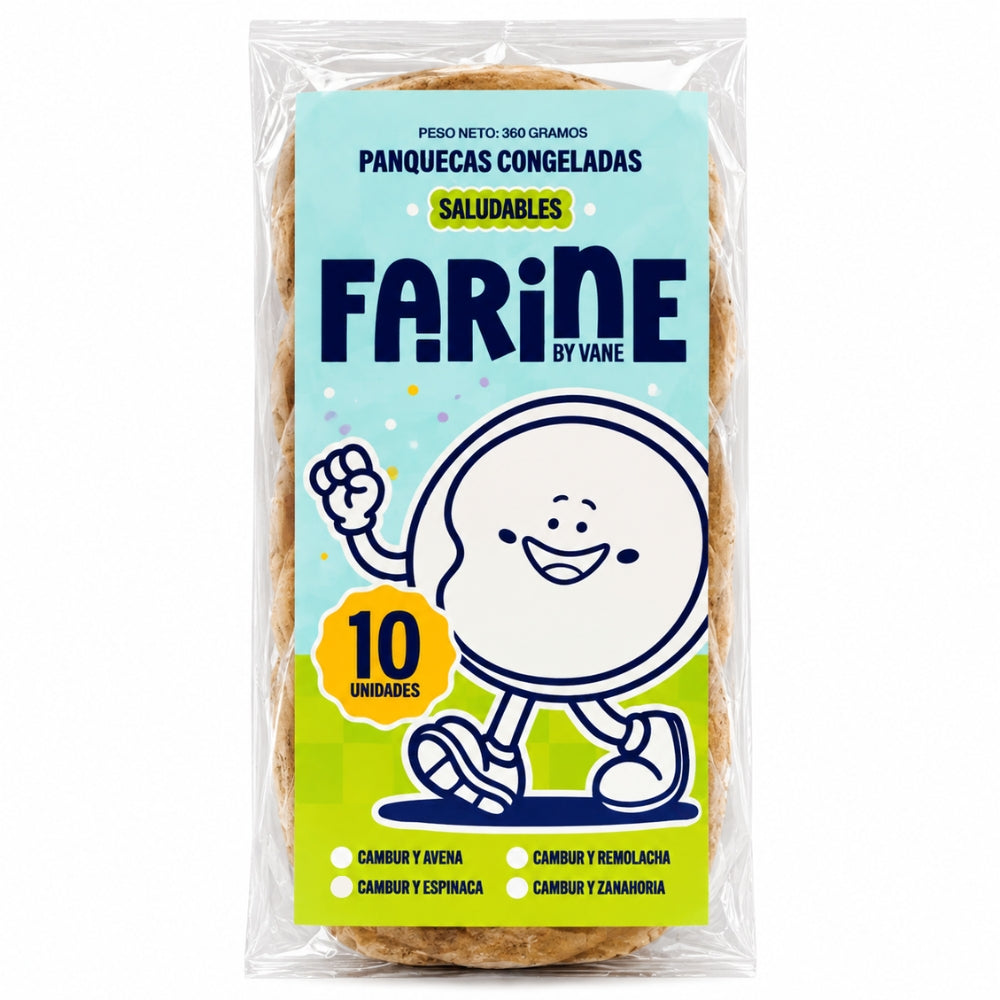 Farine Panquecas Saludables Cambur- Avena 10 Unidades