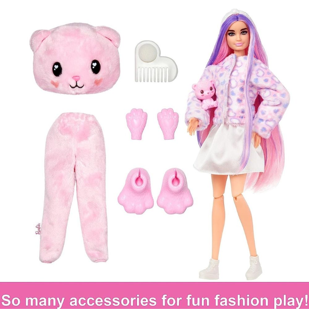 Barbie Cutie Reveal 10 Surprises Pet Inside Teddy 3+