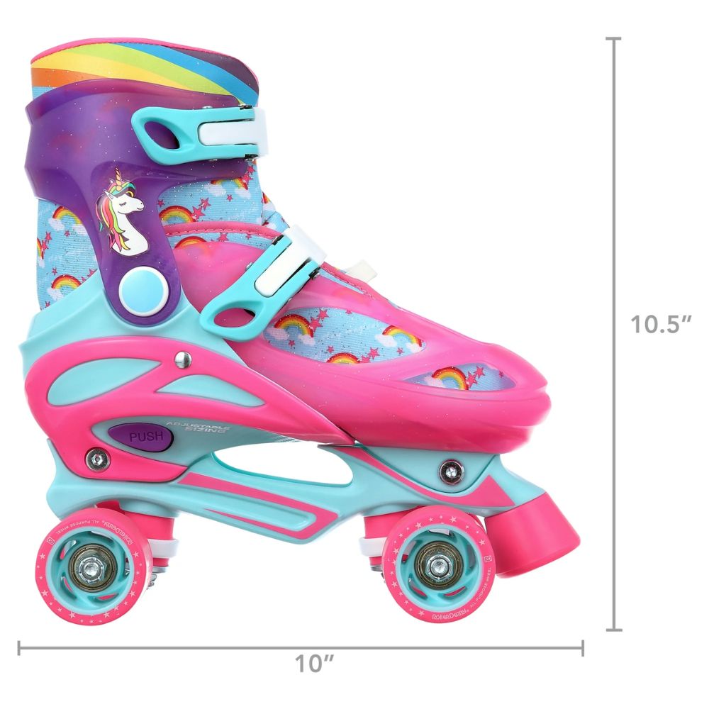 Patines Unicorn Roller Derby 2-in-1 Roller and Inline Adjustable Skates Patines Talla 34-38