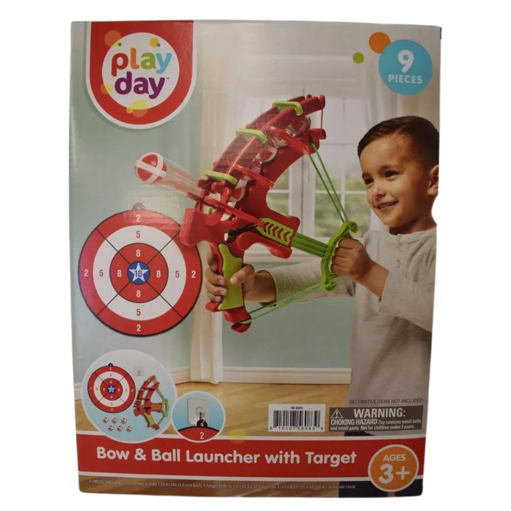 Play Day Bow & Ball Launcher With Target