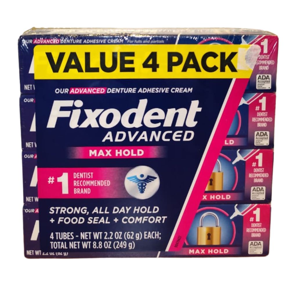 Fixodent Advance Max Hold 4Und 62gr c/u