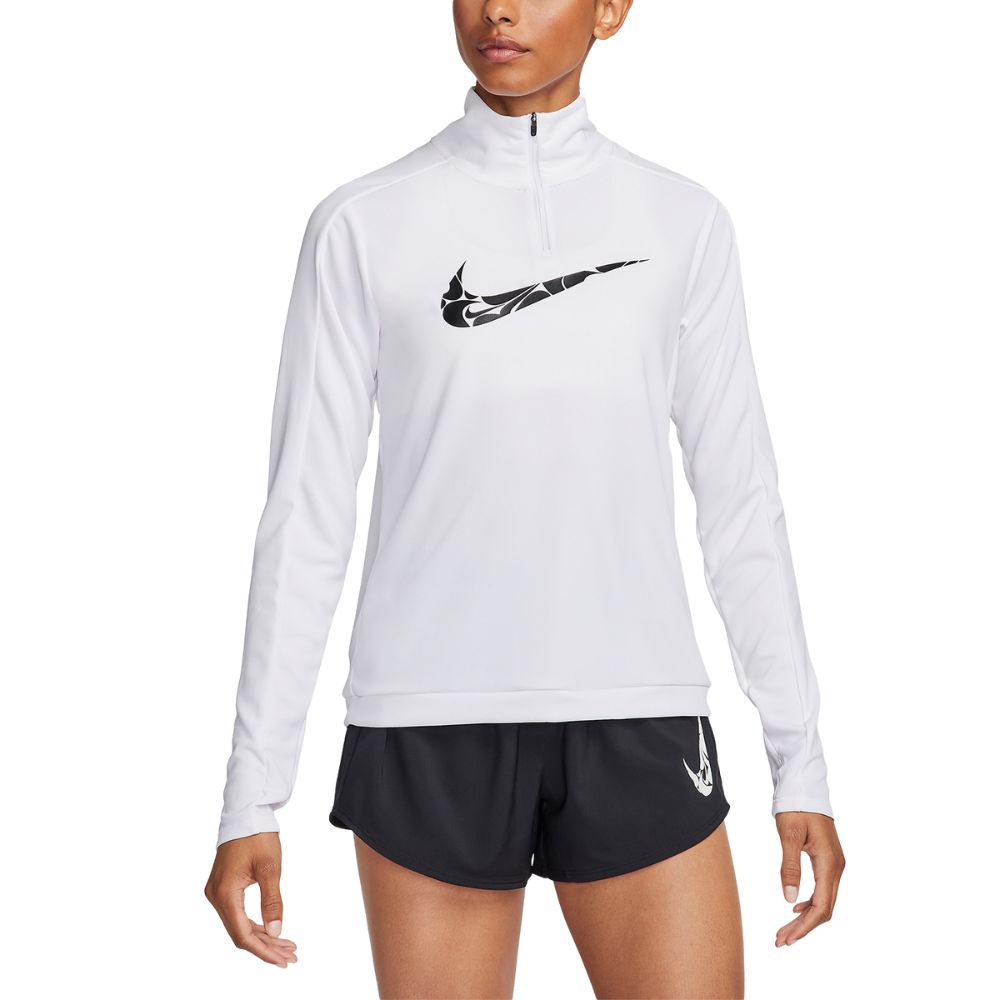 Nike Top Manga Larga Dri Fit Swoosh Para Damas