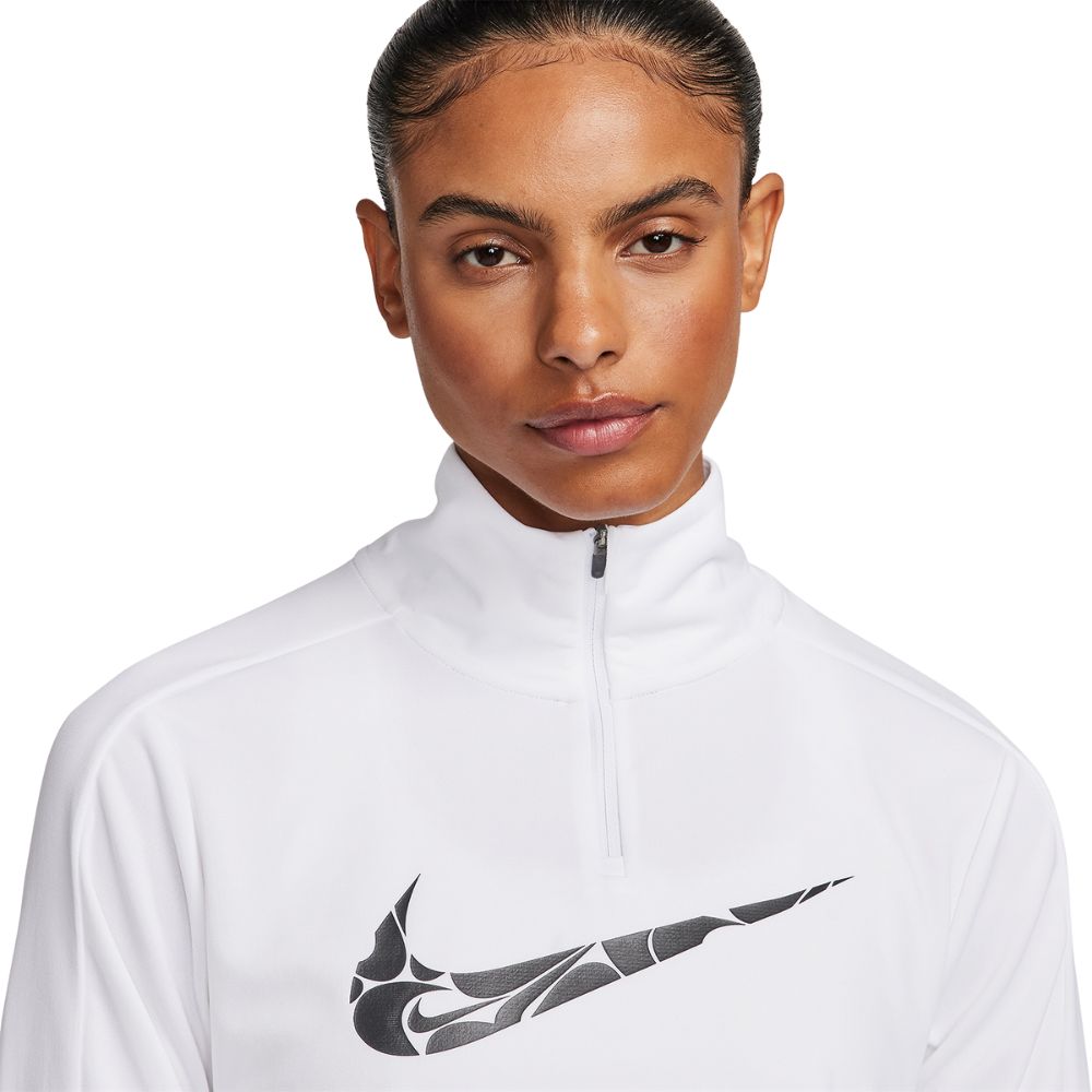 Nike Top Manga Larga Dri Fit Swoosh Para Damas