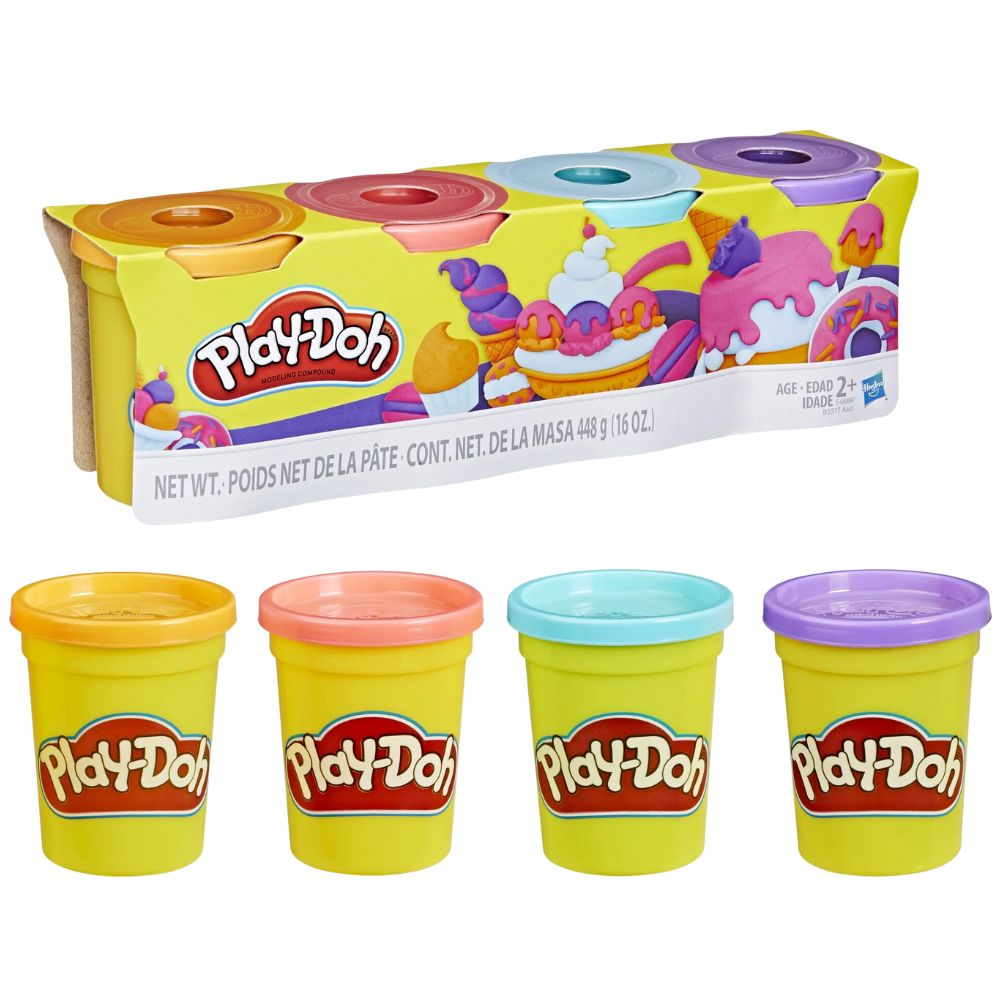 Hasbro Play-Doh Masa Moldeable Tonos Pasteles 4und 448gr