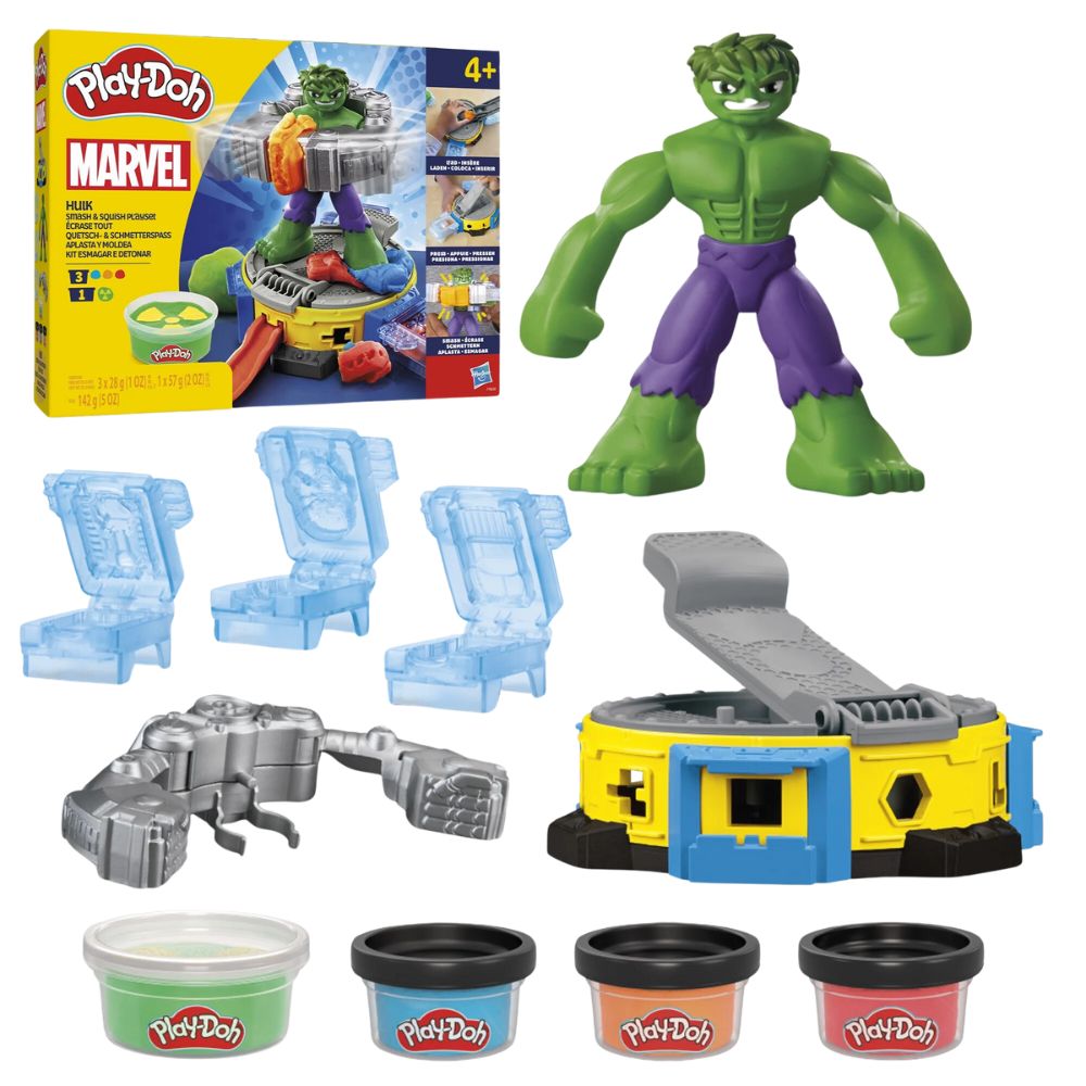 Play-Doh Marvel Hulk Aplasta y Moldea 4+