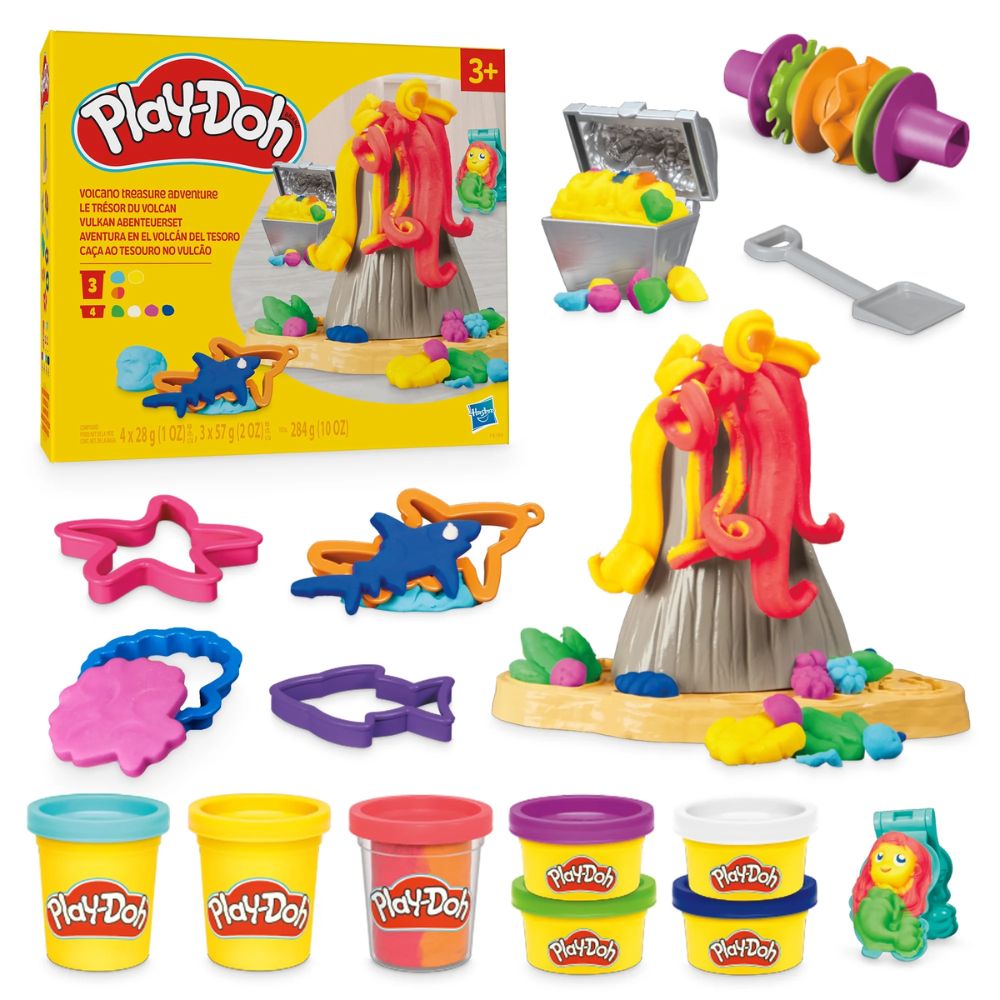 Hasbro Play-Doh Volcano Treasure Adventure 3+