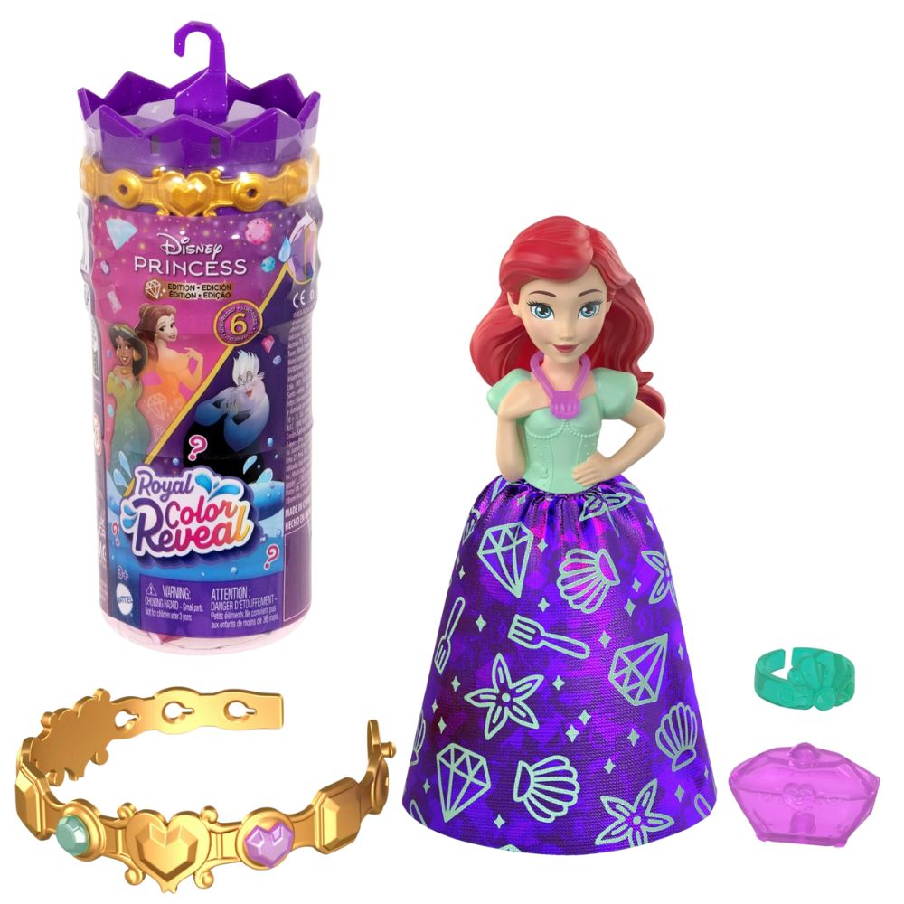 Disney Princess Royal Color Reveal  1 Muñeca 6 Opciones