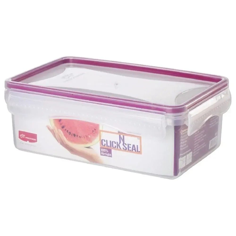 Contenedor De Alimentos Rectangular Princeware Con Tapa Hermética Purple 2165ml