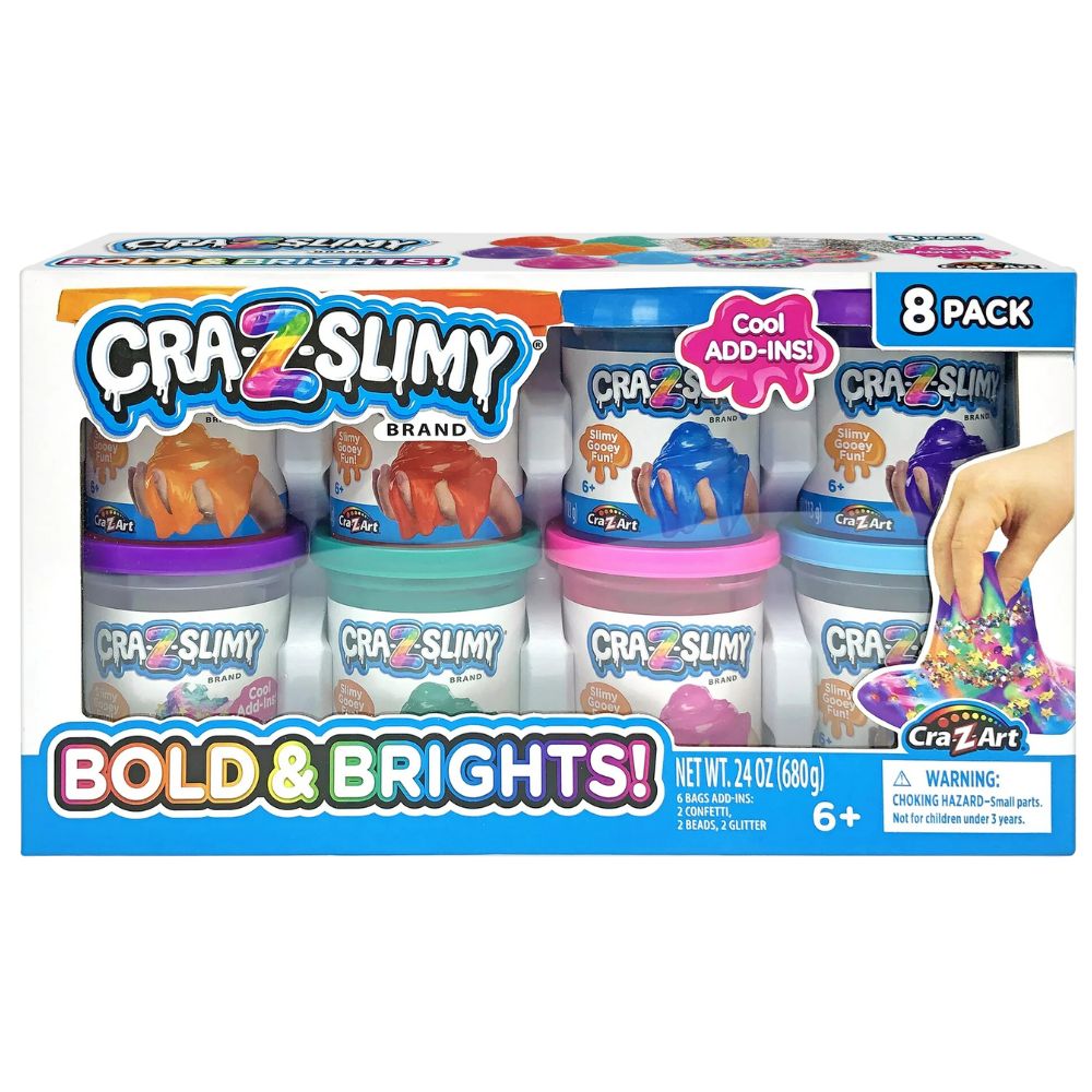 Cra-Z-Slimy Brand Bold & Brights! 8 Pack