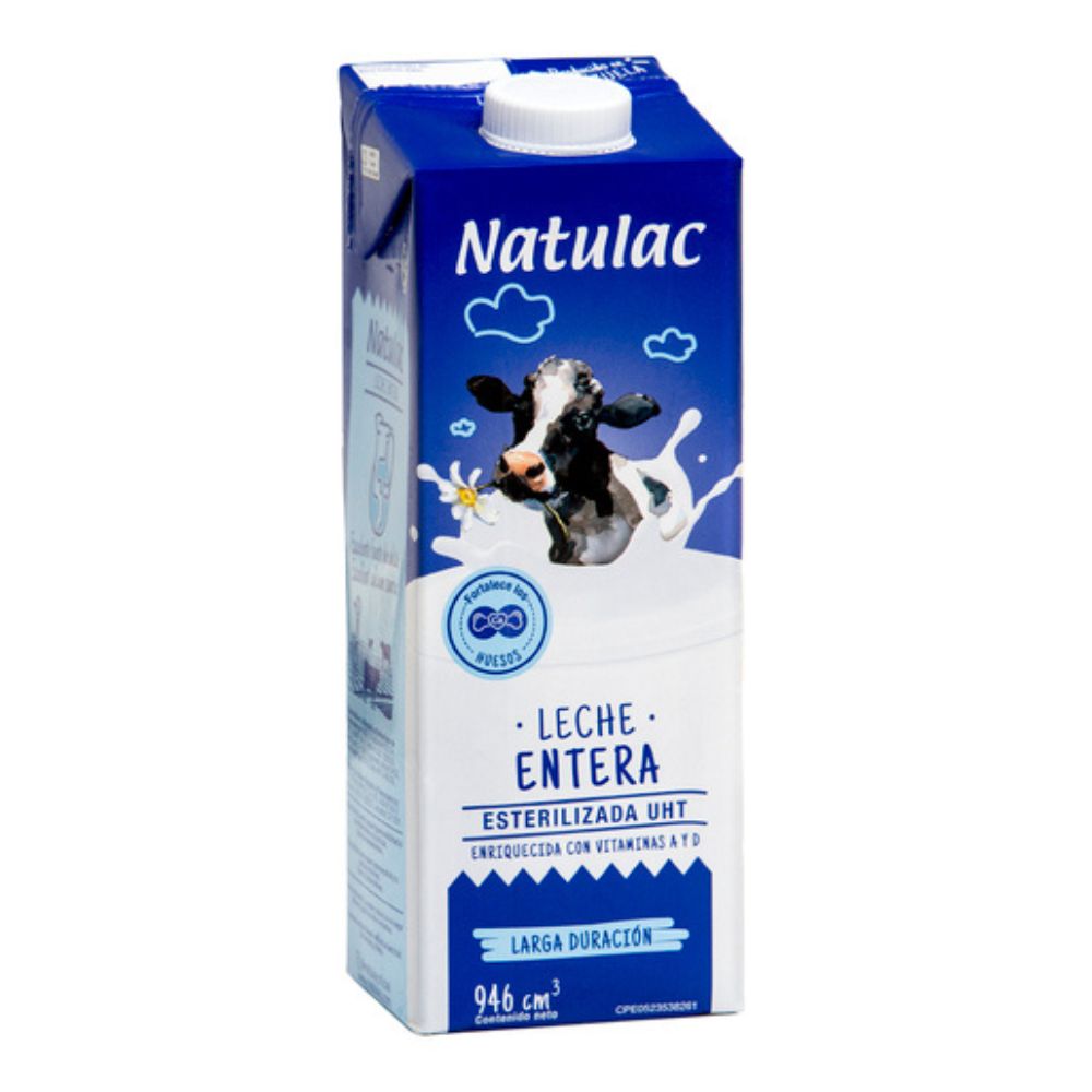 Natulac Leche Entera UHT 946 cc