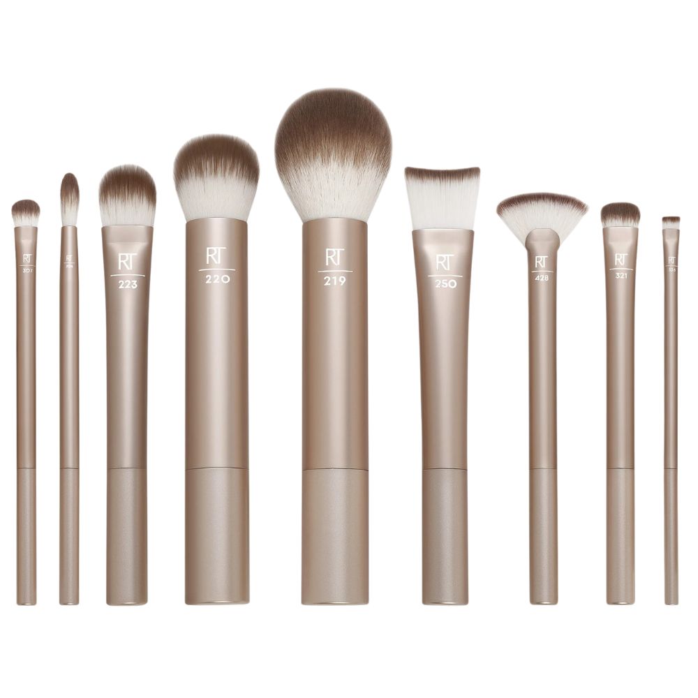 Real Techniques 9 Piece Glow Kit Face+Cheek+Eye 9 Und