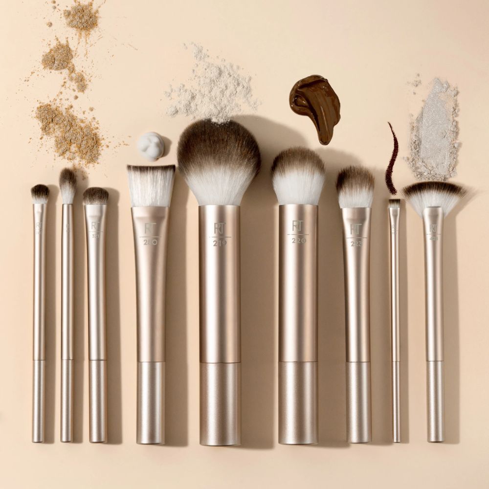 Real Techniques 9 Piece Glow Kit Face+Cheek+Eye 9 Und