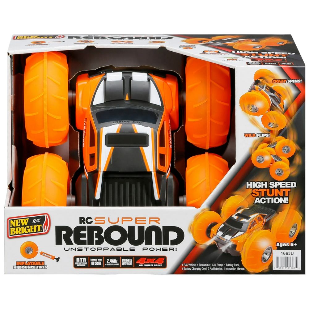 New Bright Super Rebound - Vehículo de Acrobacias con Control Remoto a Batería