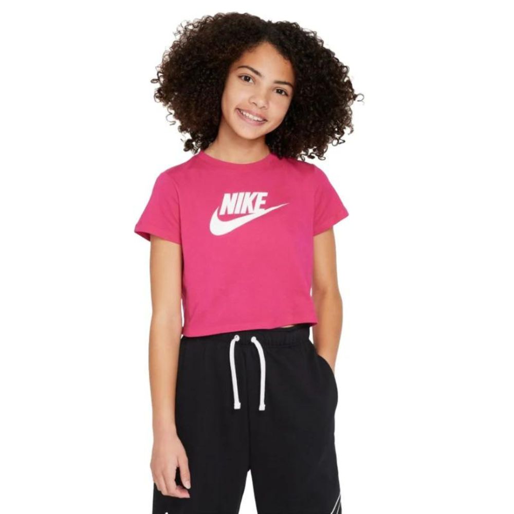 Nike Franela Sportwear Essential Crop Futura Para Niñas