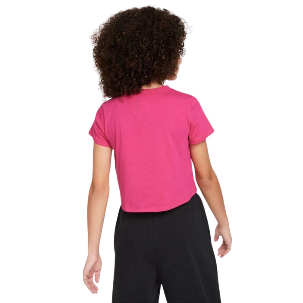 Nike Franela Sportwear Essential Crop Futura Para Niñas