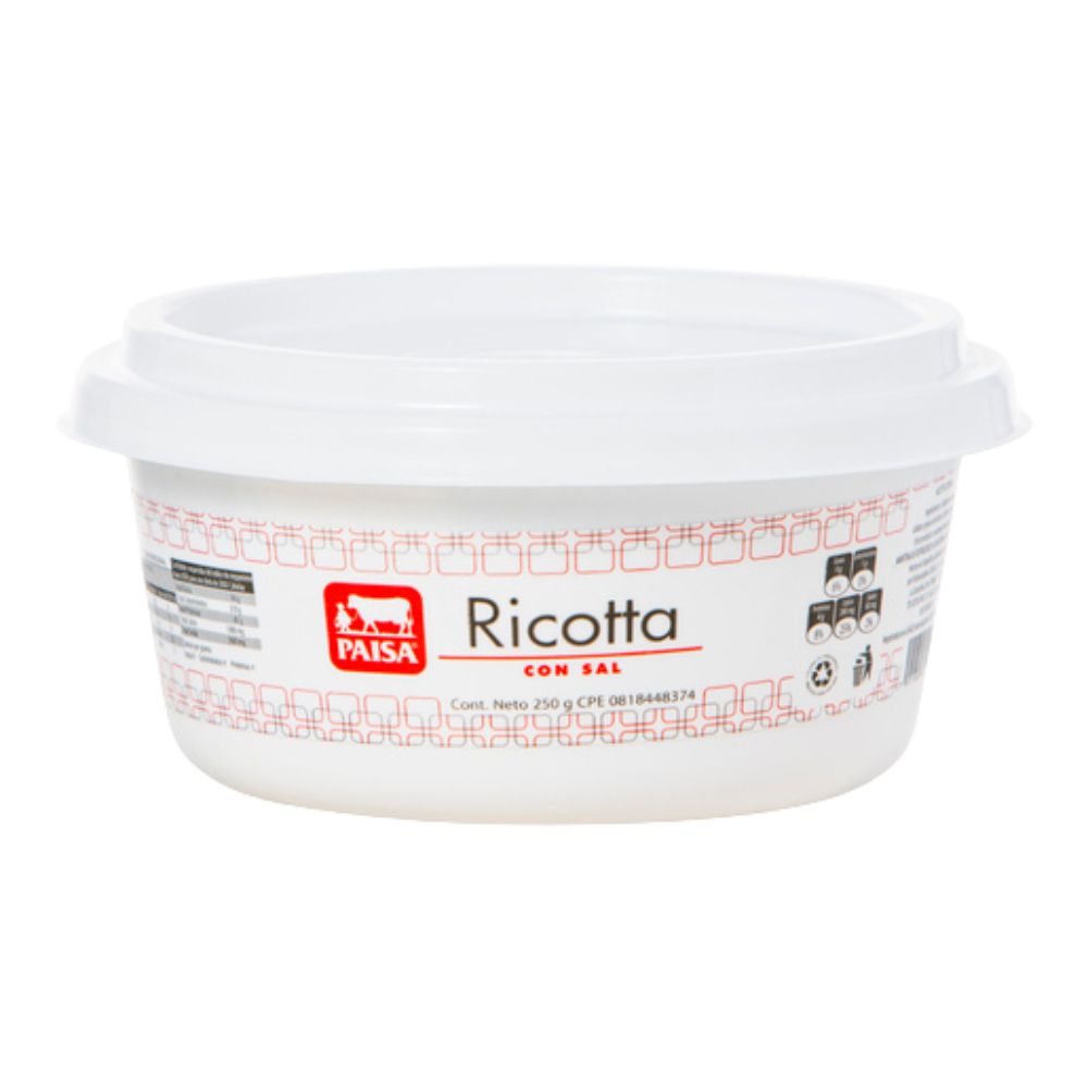 Paisa Queso Ricotta Tubbing 250gr